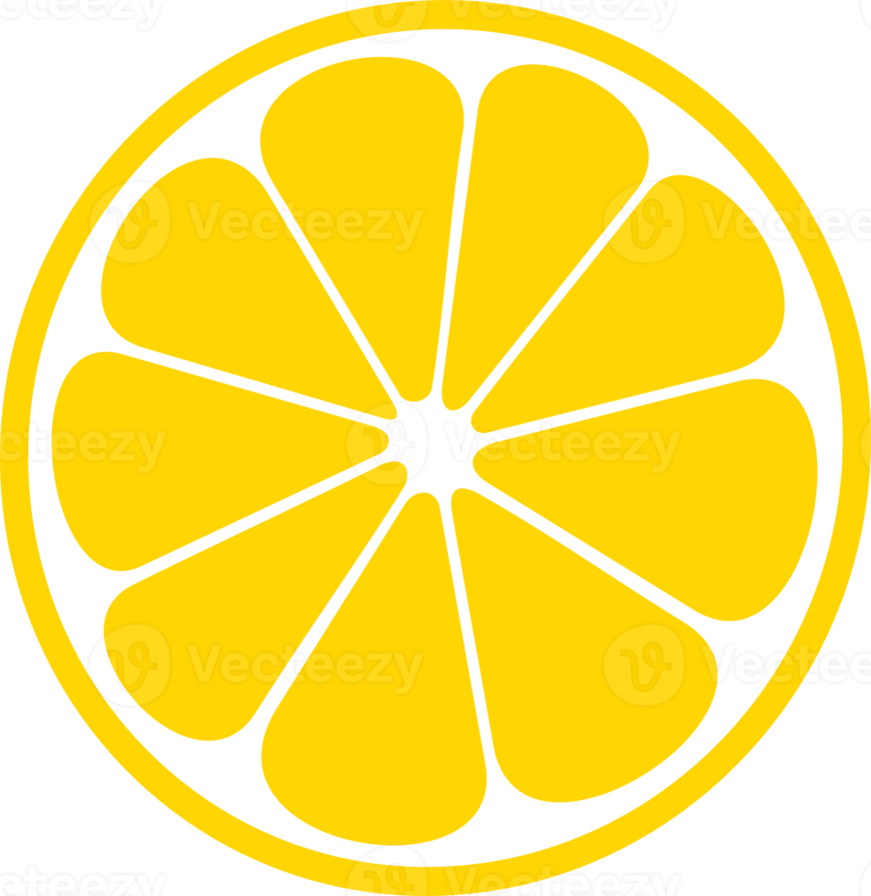 illustrazione png di colore della frutta del limone