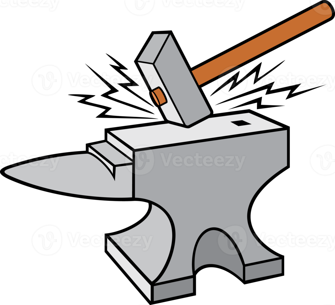 Amboss und Hammer - Schmied png Design