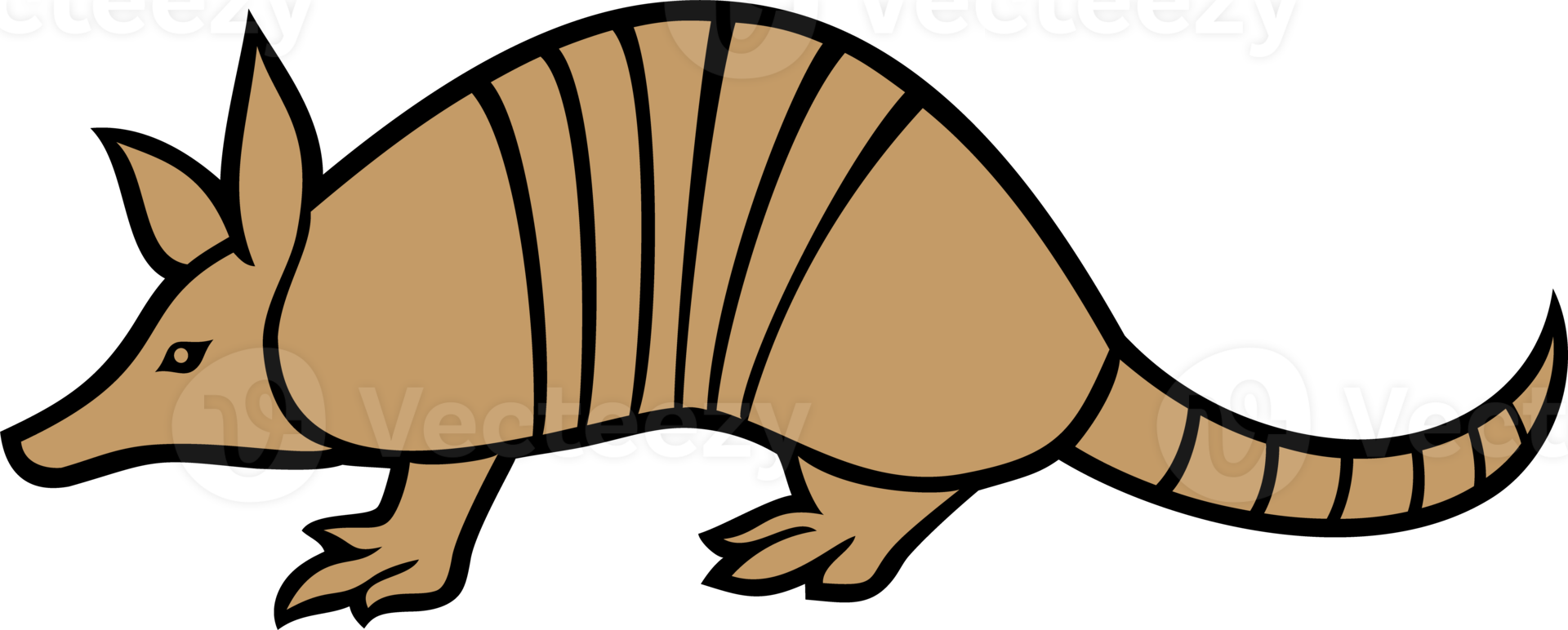 armadillo animal color png icono