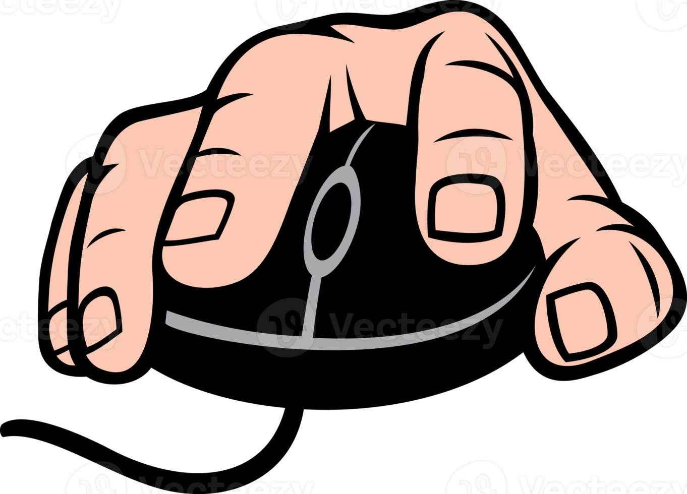 Hand and computer mouse png illustration