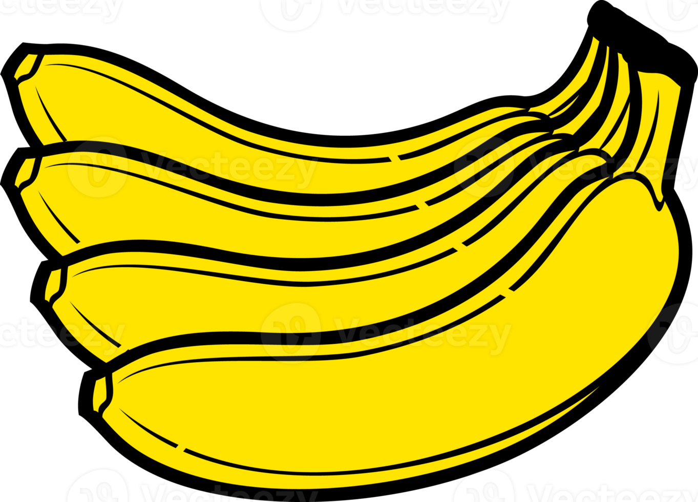 bando de banana ilustração png