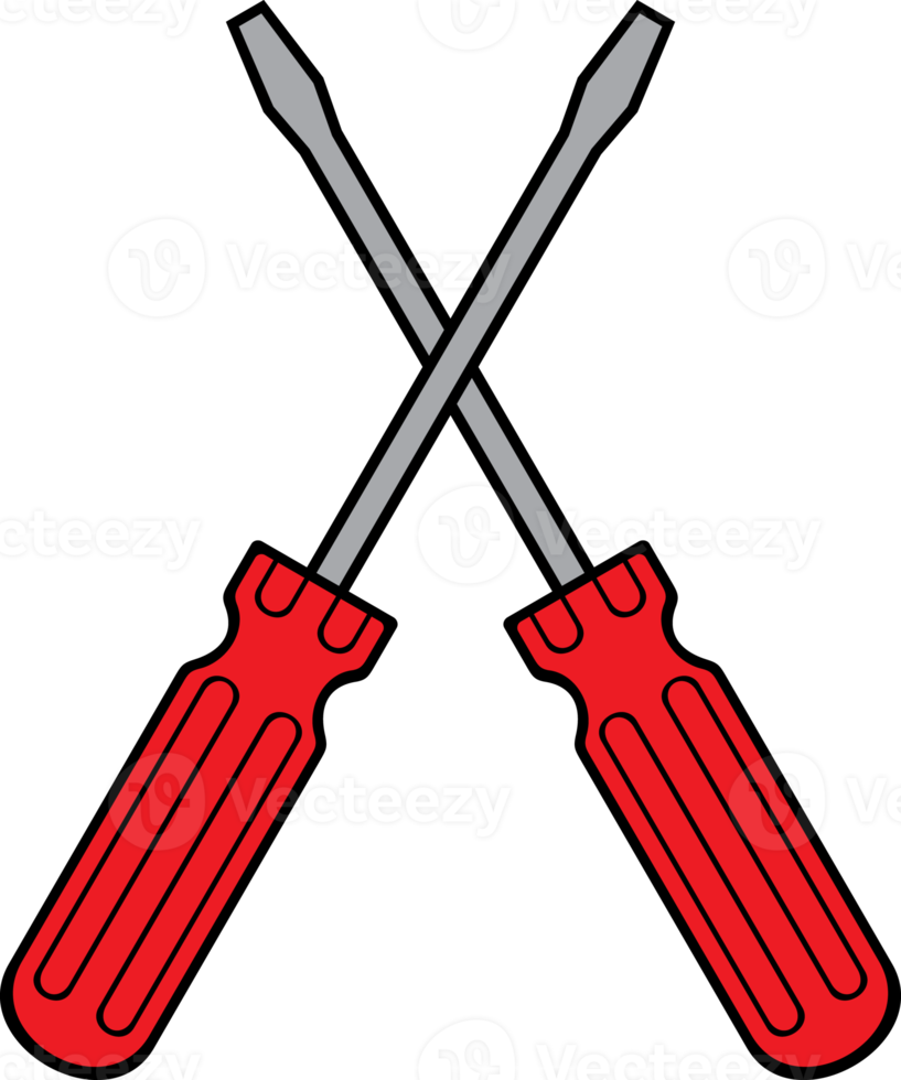 cacciaviti incrociati - illustrazione del png del concetto di servizio