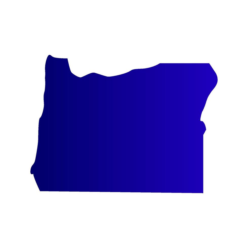 Oregon map on white background vector