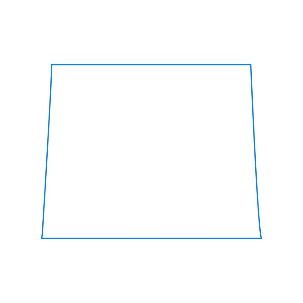 Wyoming map on white background vector
