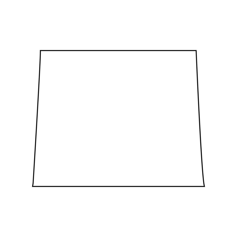 Wyoming map on white background vector