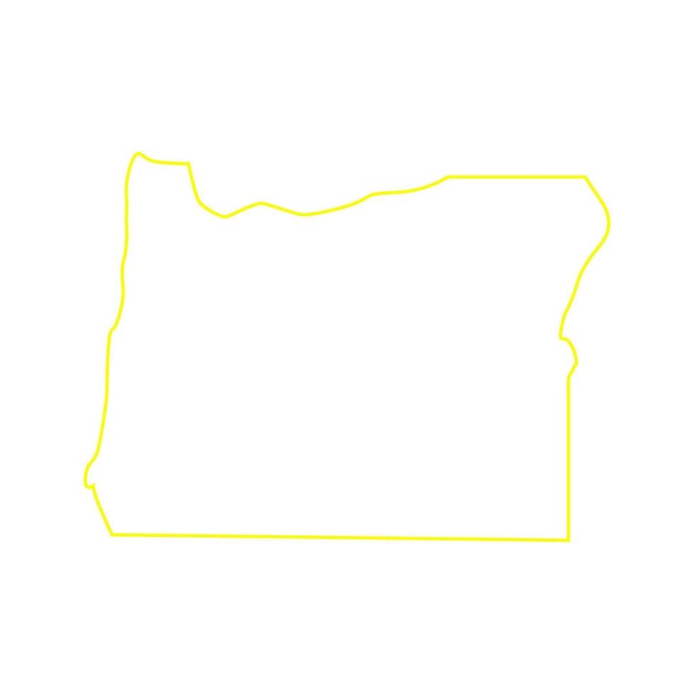 Oregon map on white background vector