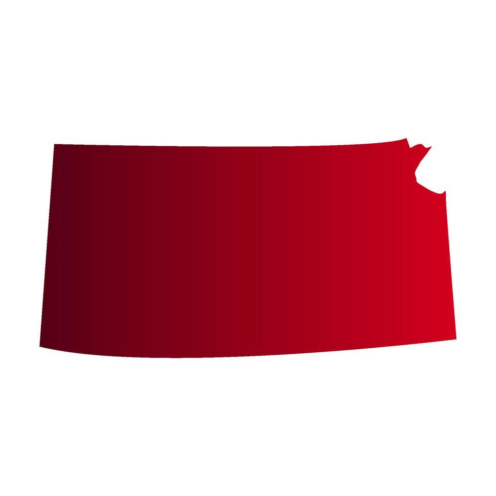 Kansas map on white background vector