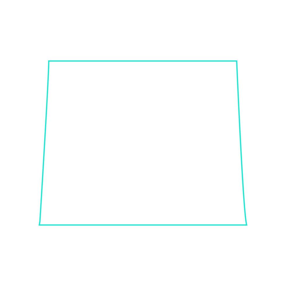 Wyoming map on white background vector