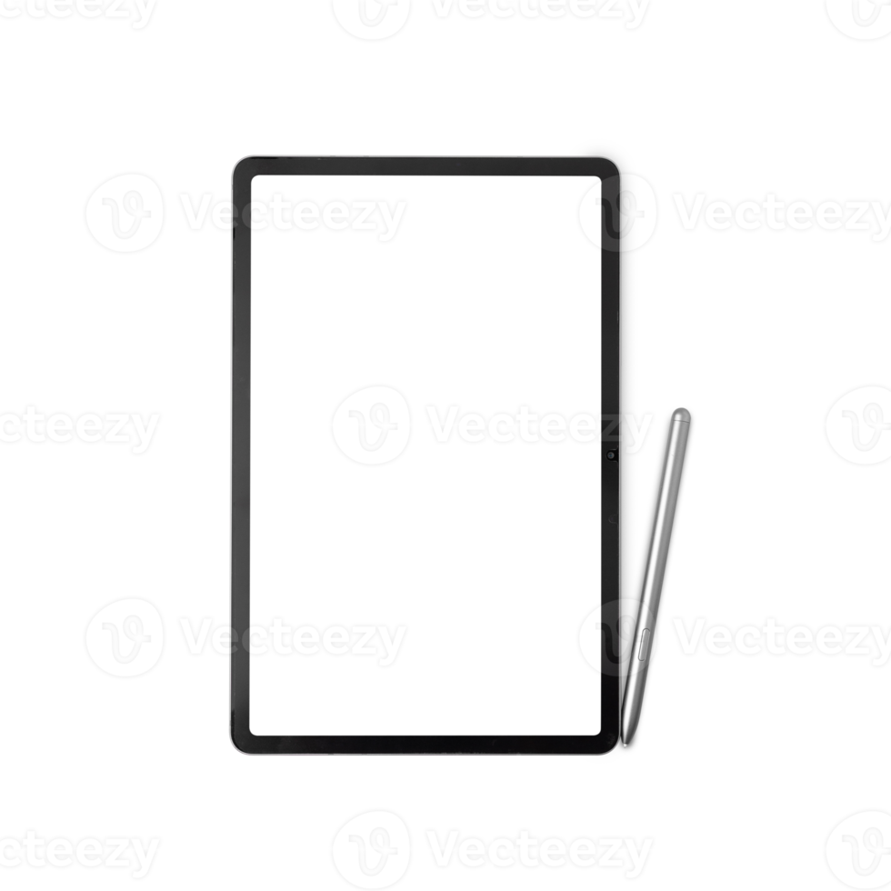Tablet computer mockup, cutout png