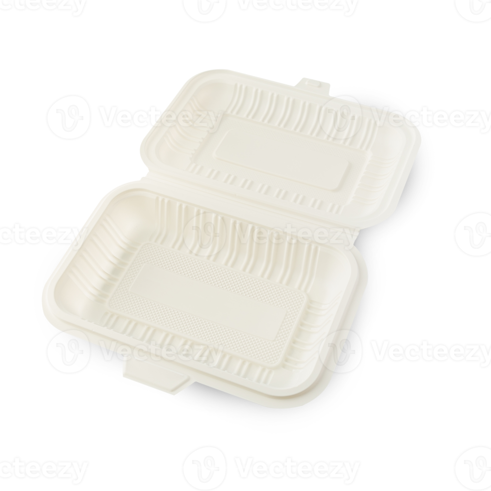 Biodegradable eco takeaway box cutout, Png file