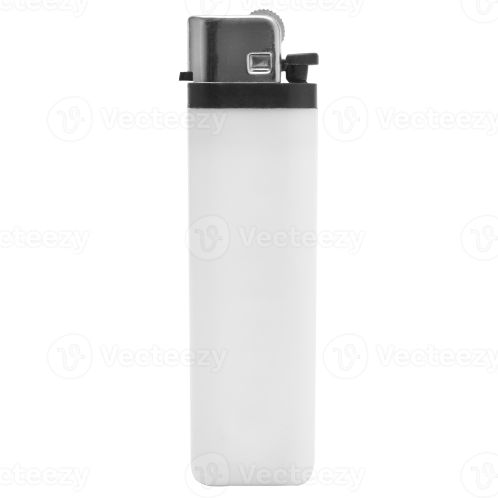 White lighter mockup cutout, Png file