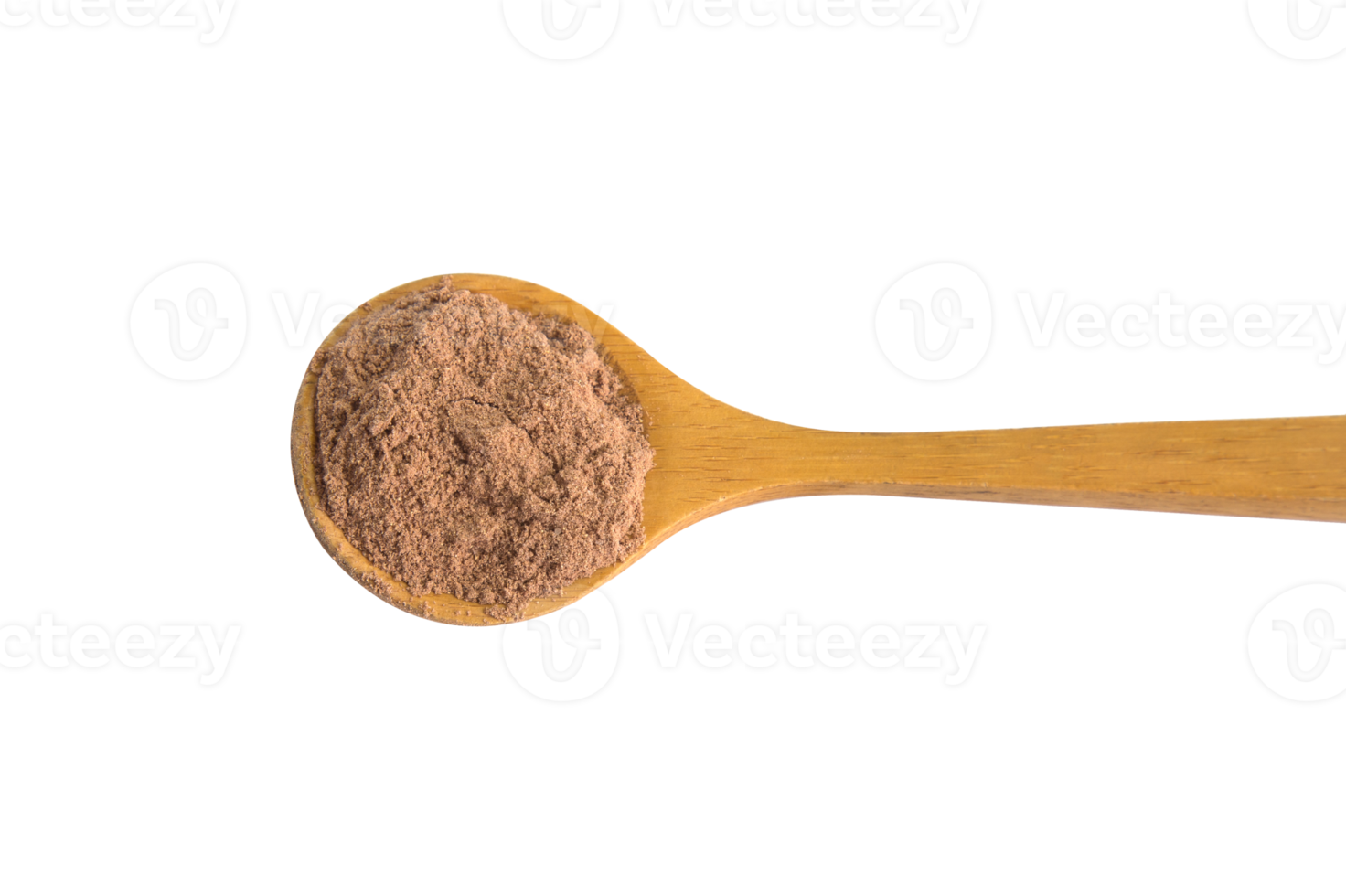 Cocoa powder in spoon cutout, Png file