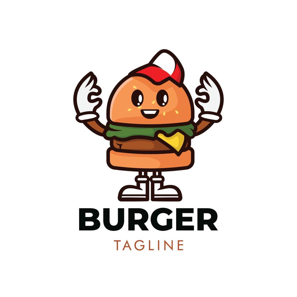 Burger logo design vector