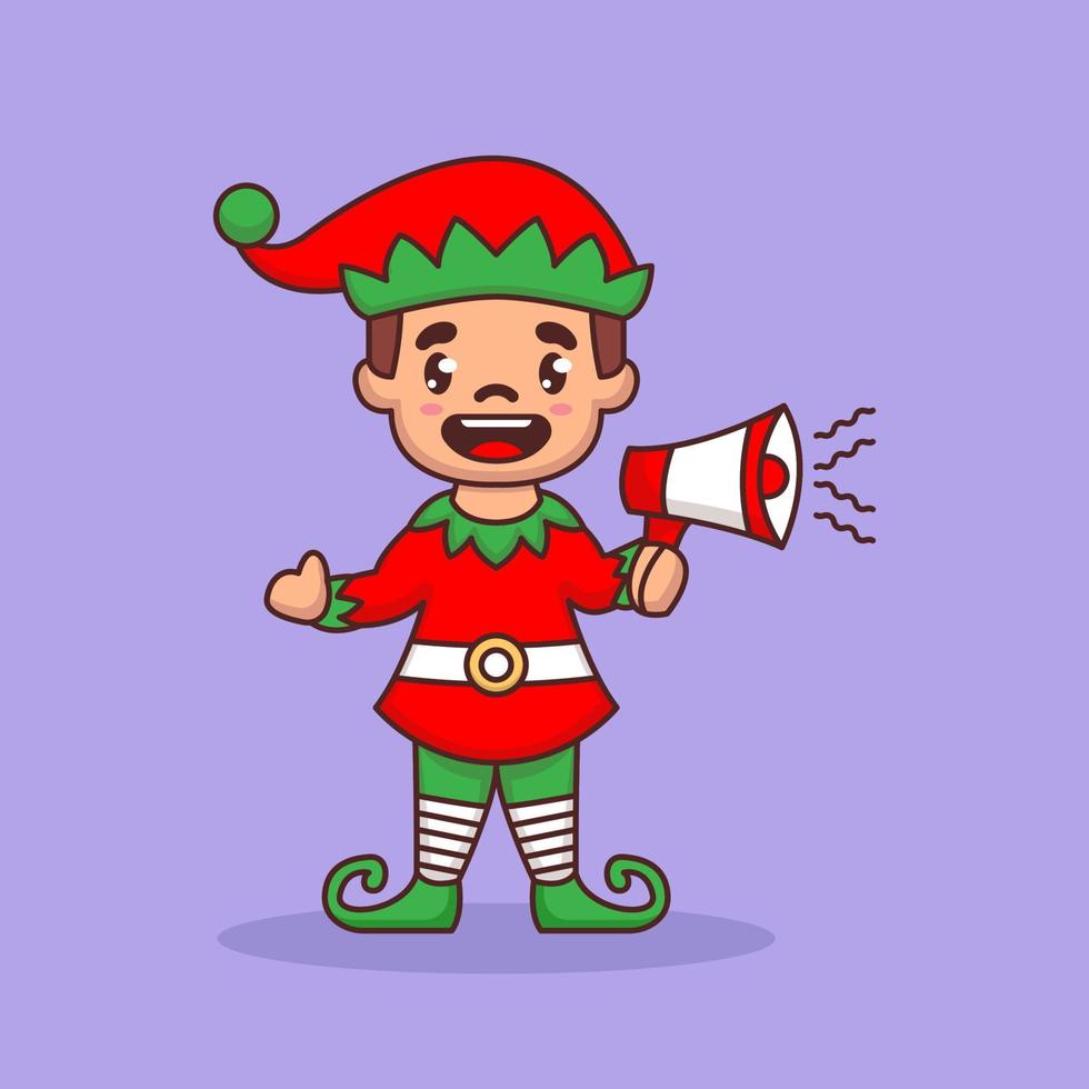 Kids christmast mascot vector