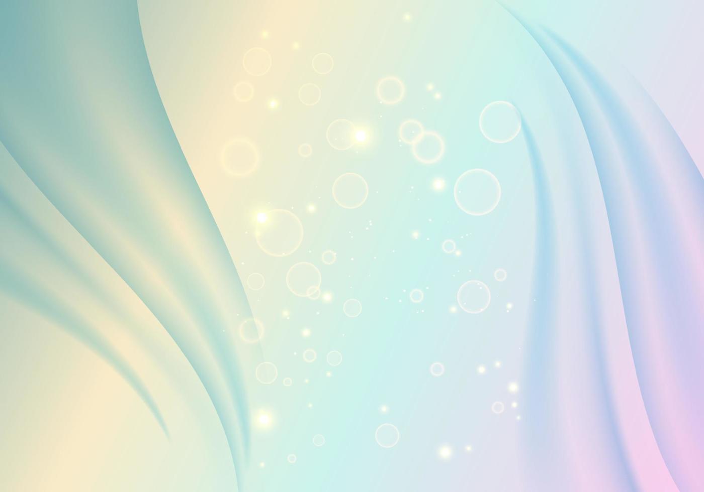 New design of pastel background with smooth wavy shapes vector