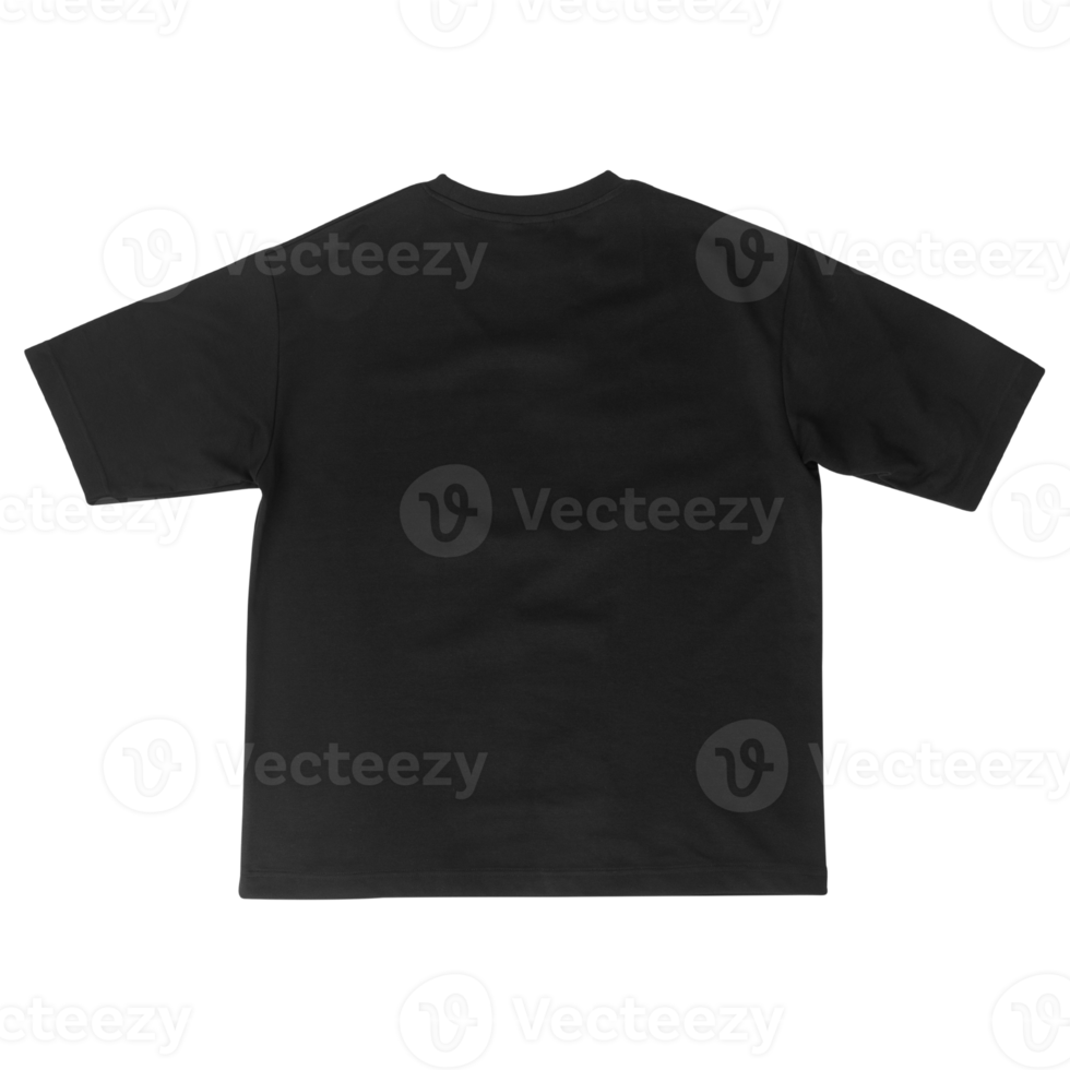 Black oversize t-shirt mockup, Design Template png