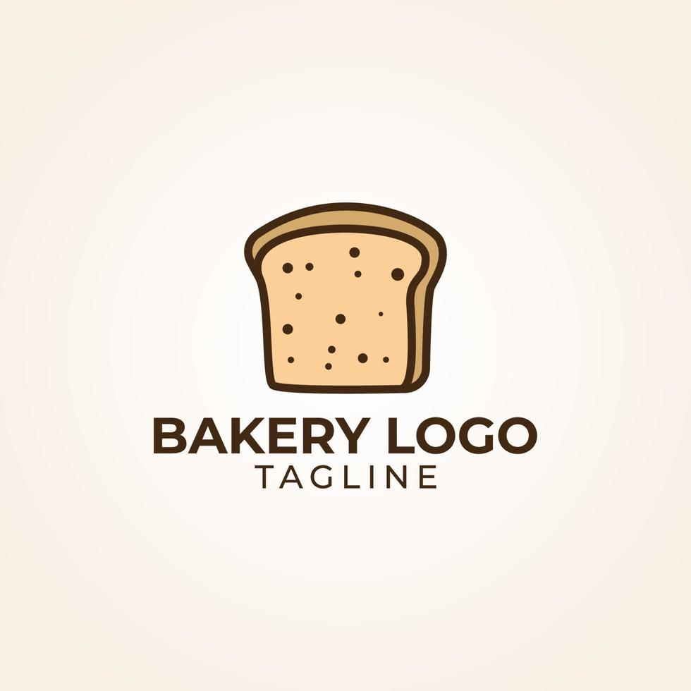 logotipo de pan de panadería vector