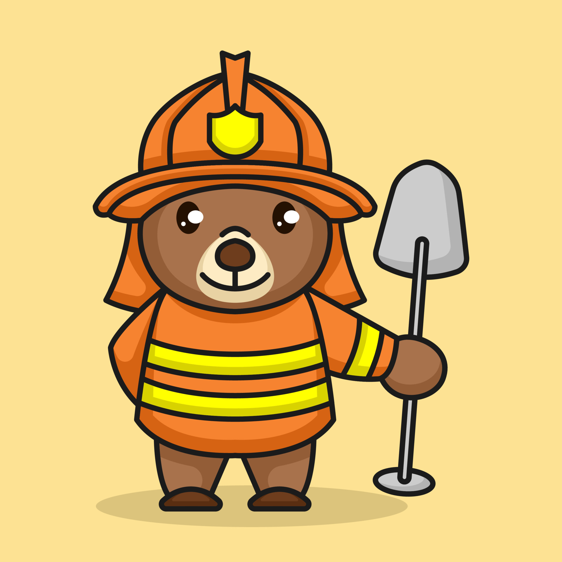 teddy bear firefighter 8514849 Vector Art at Vecteezy