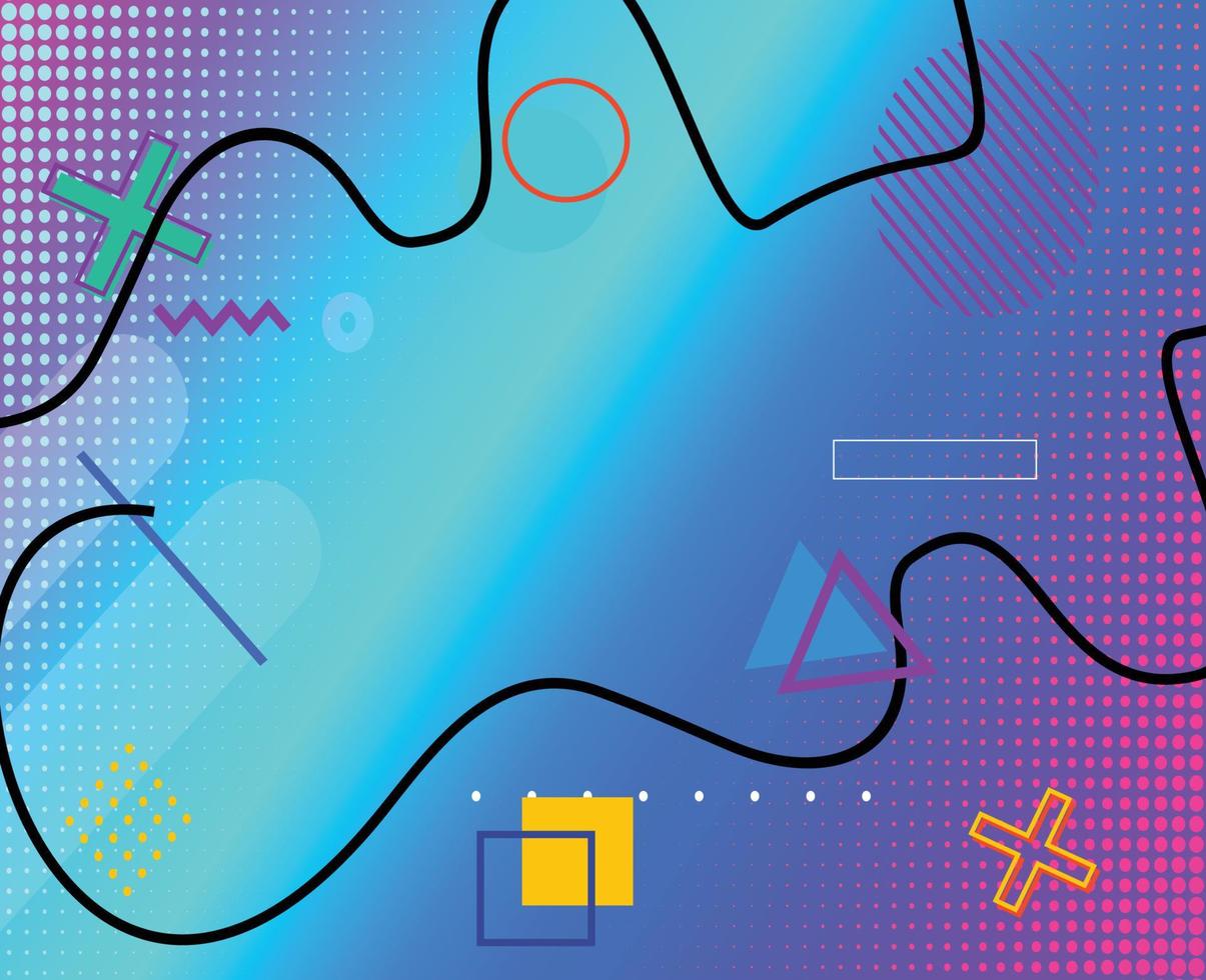 fondo de memphis de formas geométricas diagonales planas abstractas vector