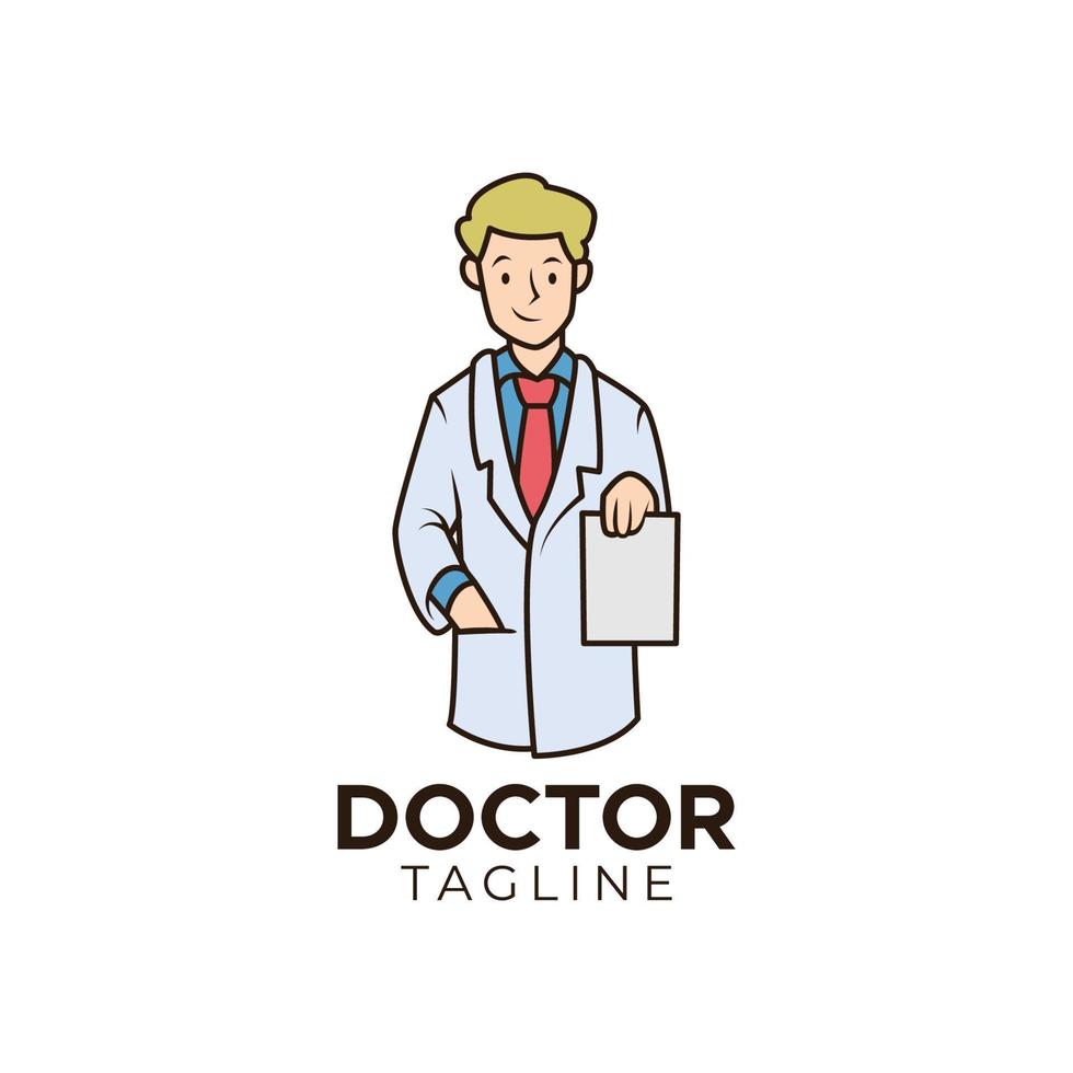 logotipo médico médico simple vector