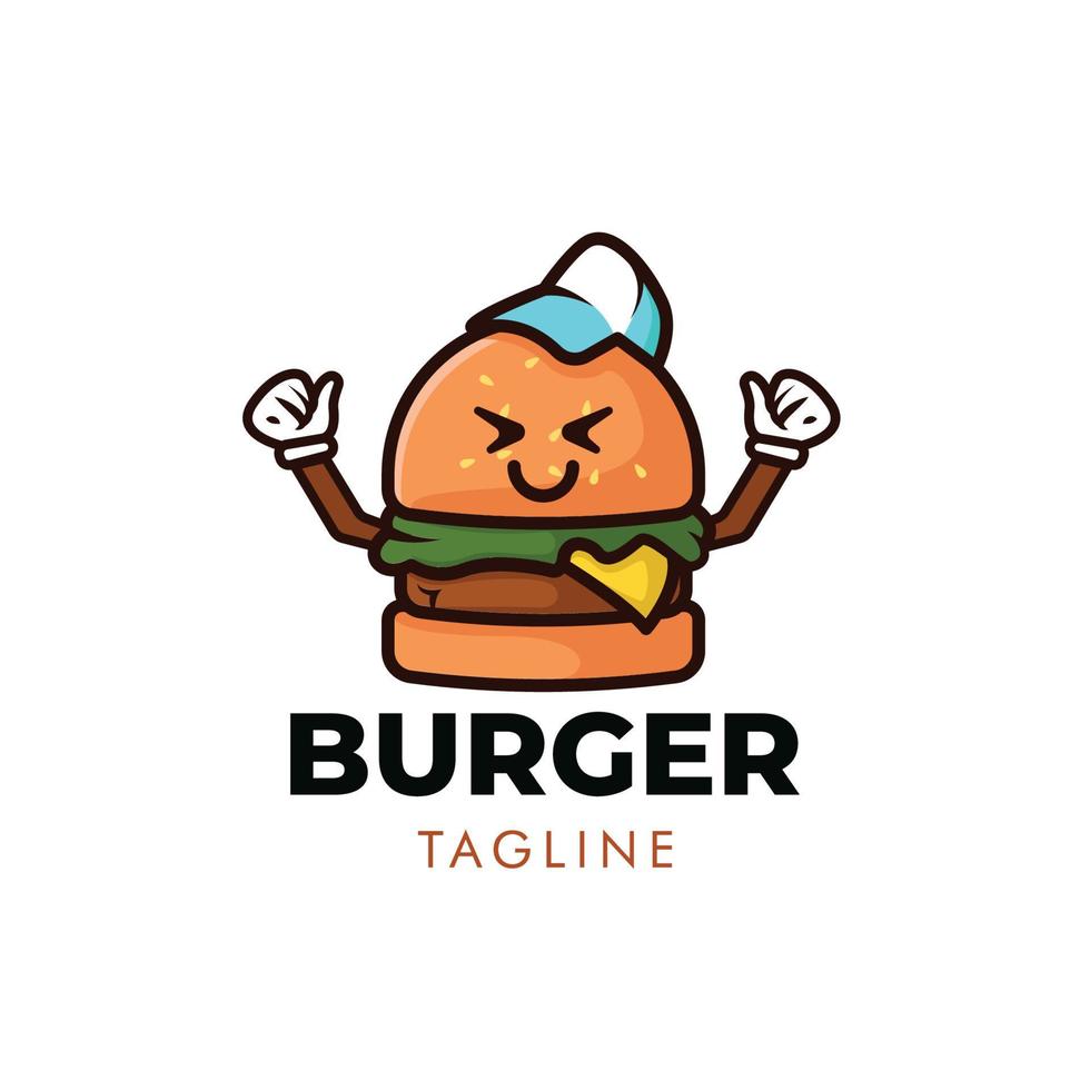 diseño de logotipo de hamburguesa vector