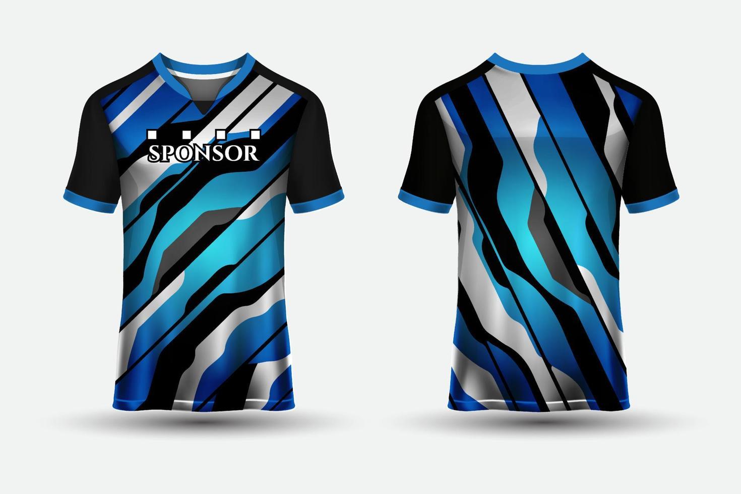 Extraordinary and abstract shapes sports jersey design t-shirts