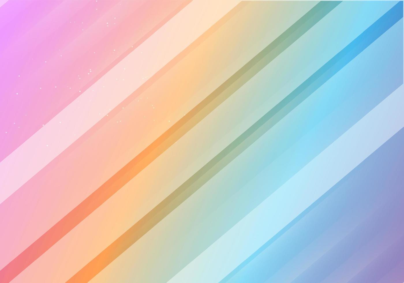 fondo de vector de arco iris pastel moderno y fantástico