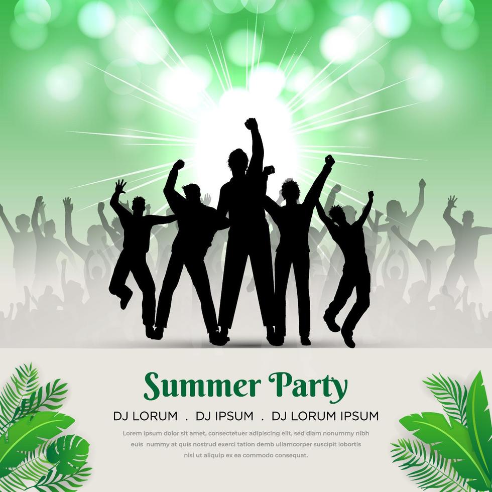Wonderful and elegant summer party design background vector