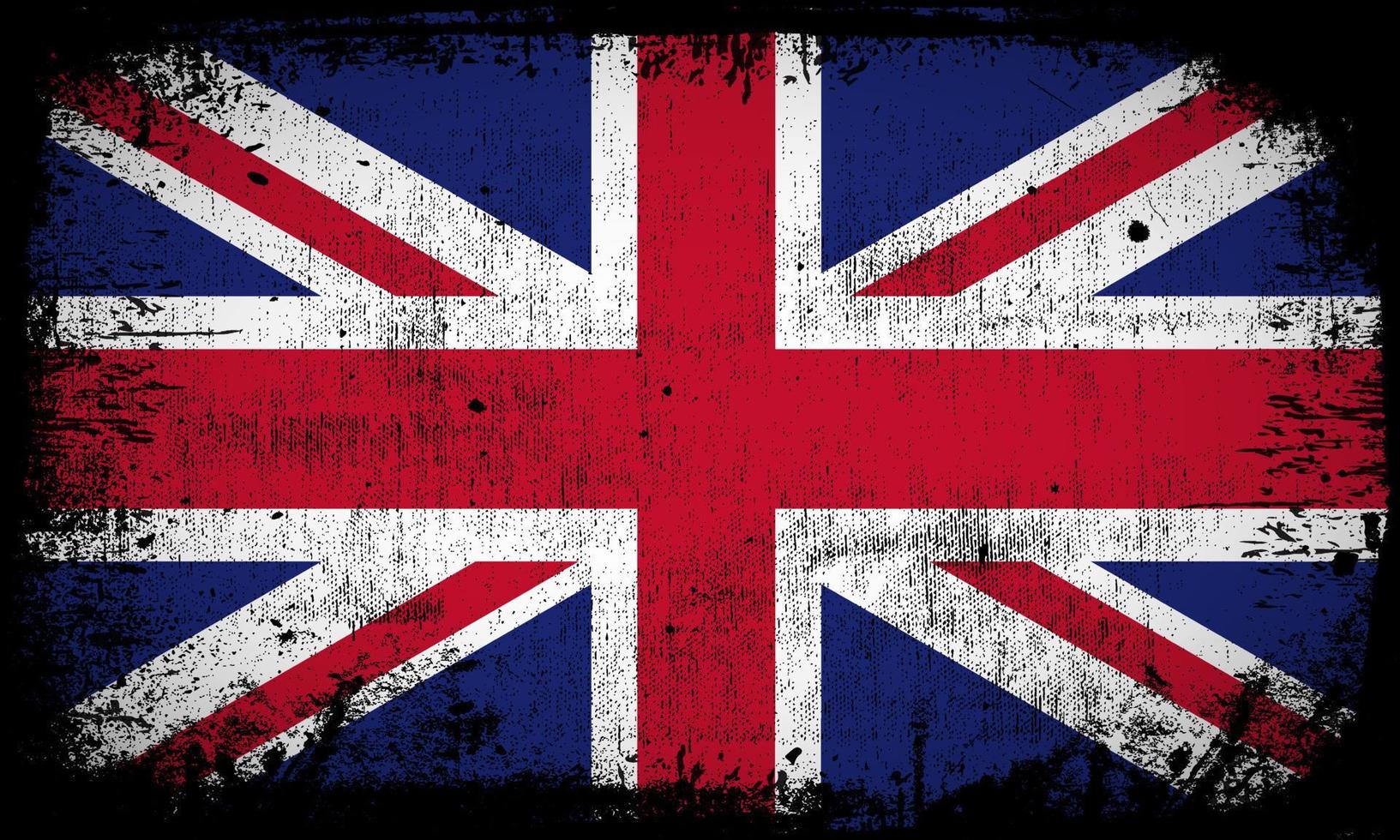 nuevo vector abstracto de fondo de bandera de inglaterra con estilo de trazo grunge. ilustración vectorial del día de la independencia de inglaterra.