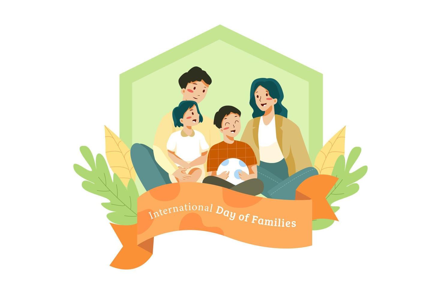 International Day of Families vector