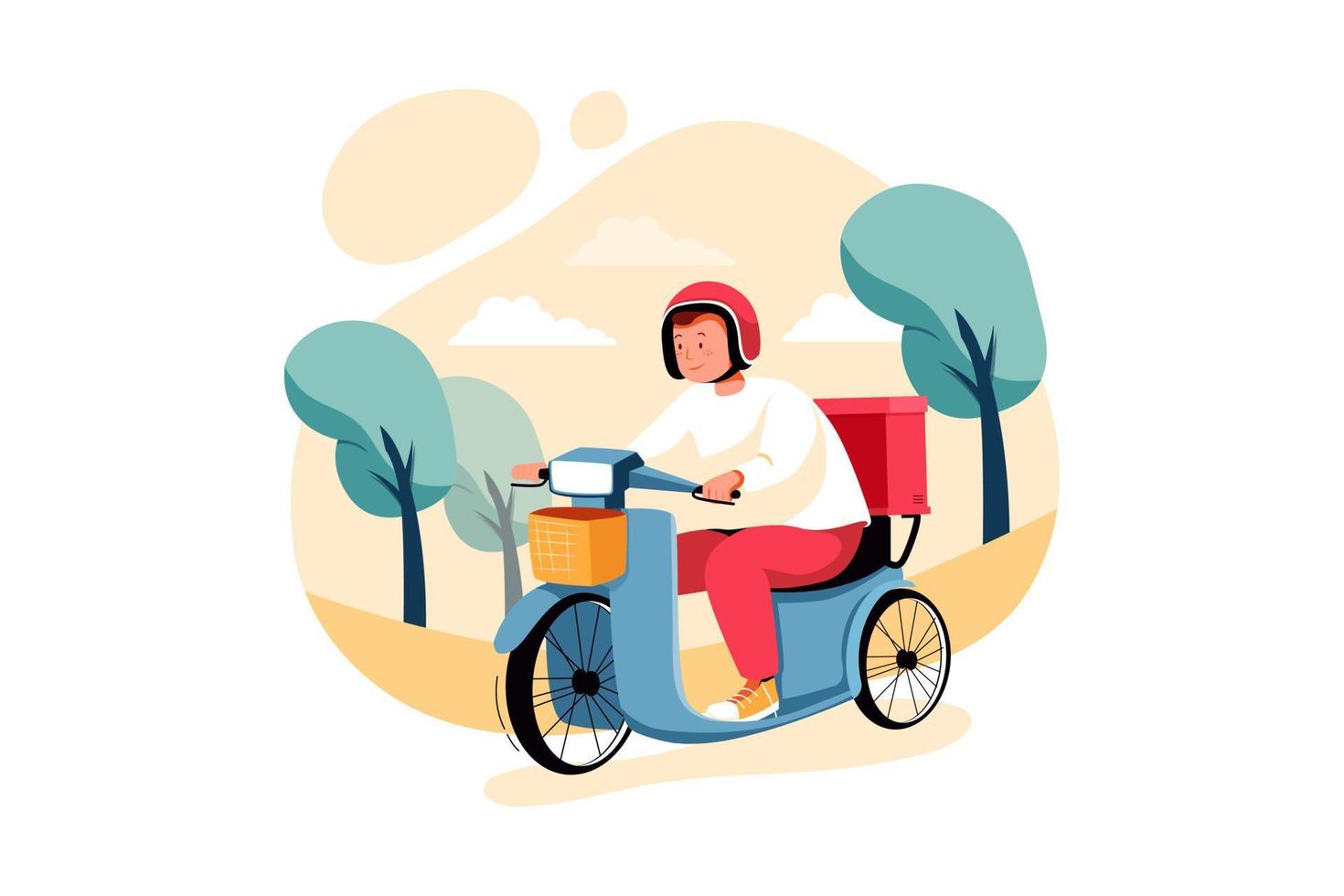 Delivery Order Illustration concept vector