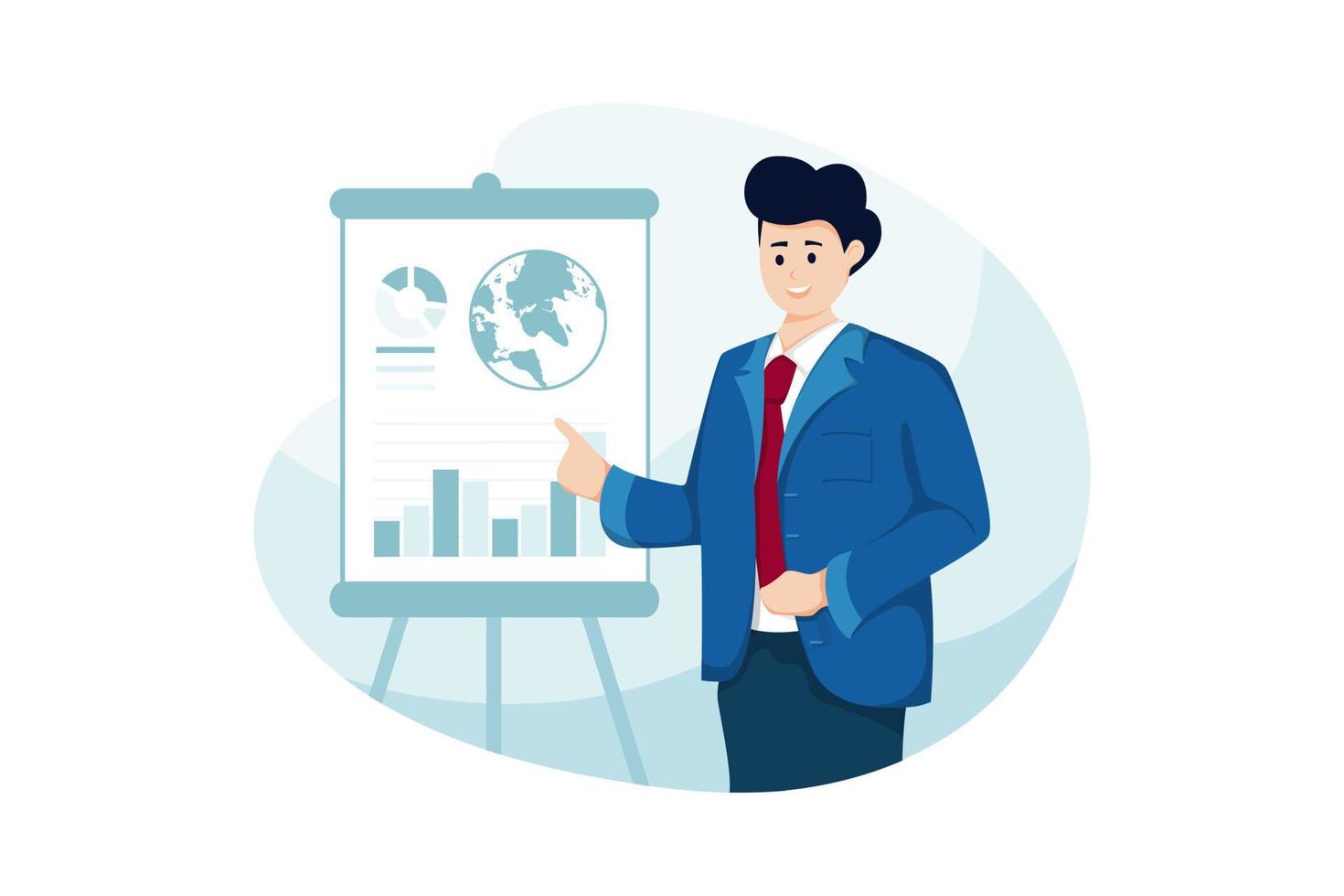 Finance Advice flat Illustration concept vector