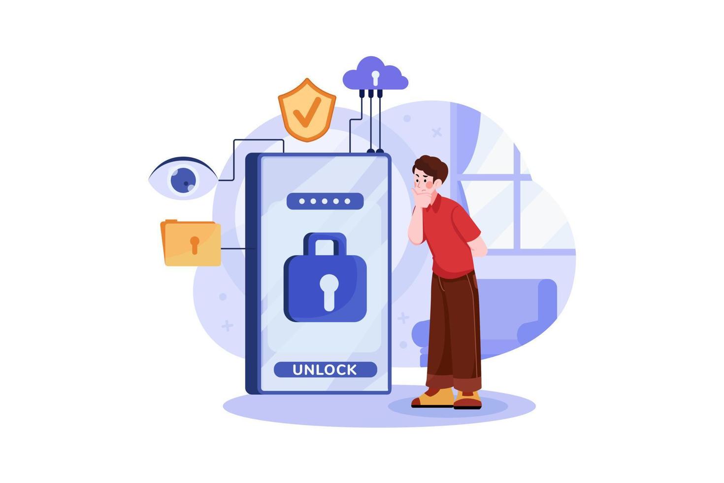 Private Data Protection vector