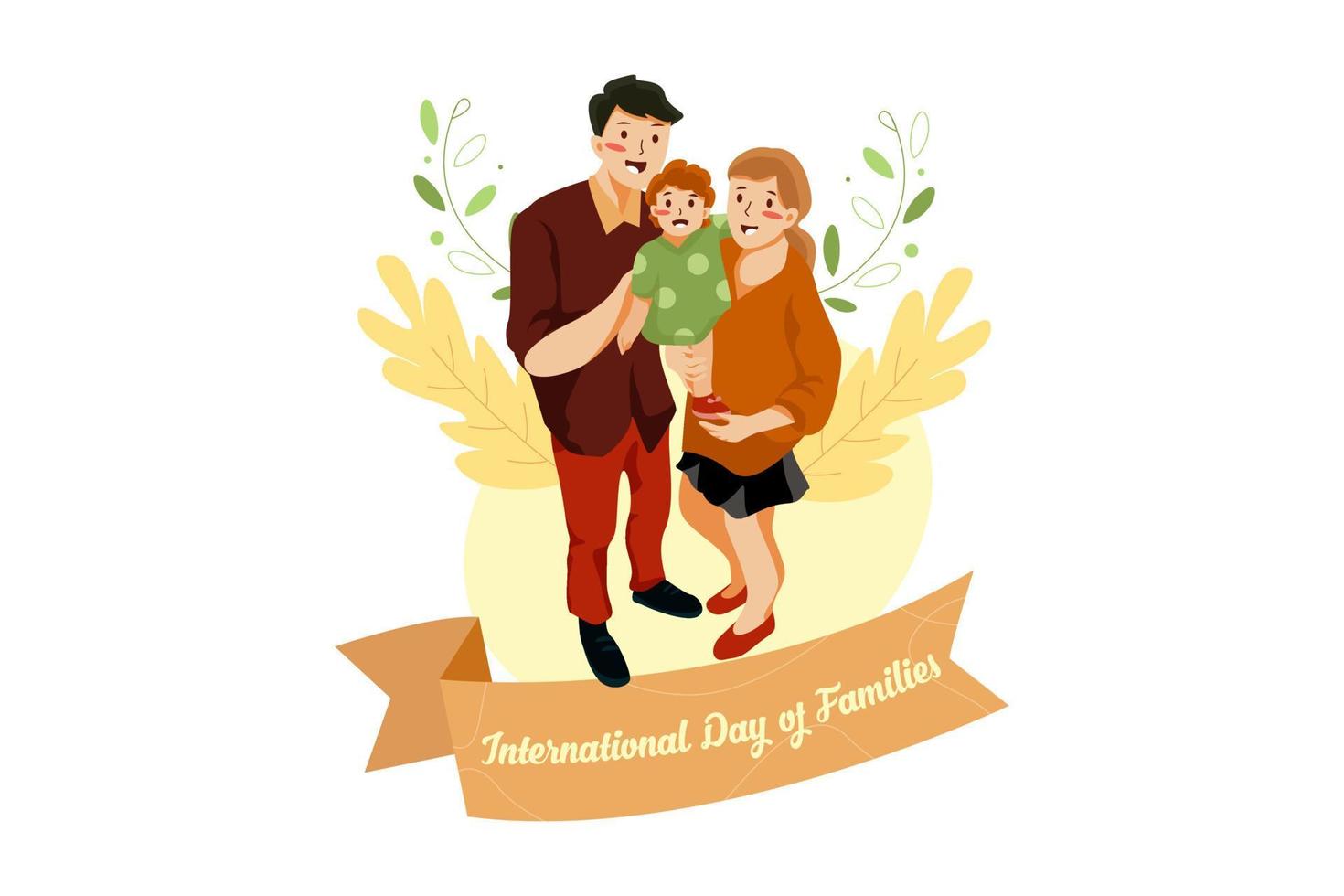 International Day of Families vector