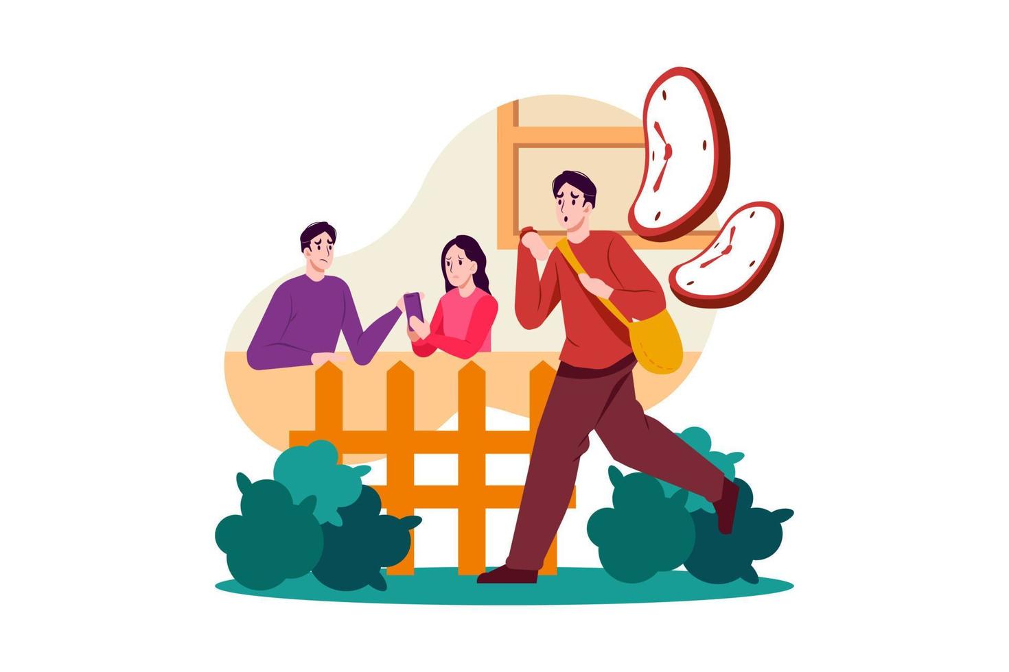 Work time Illustration vector