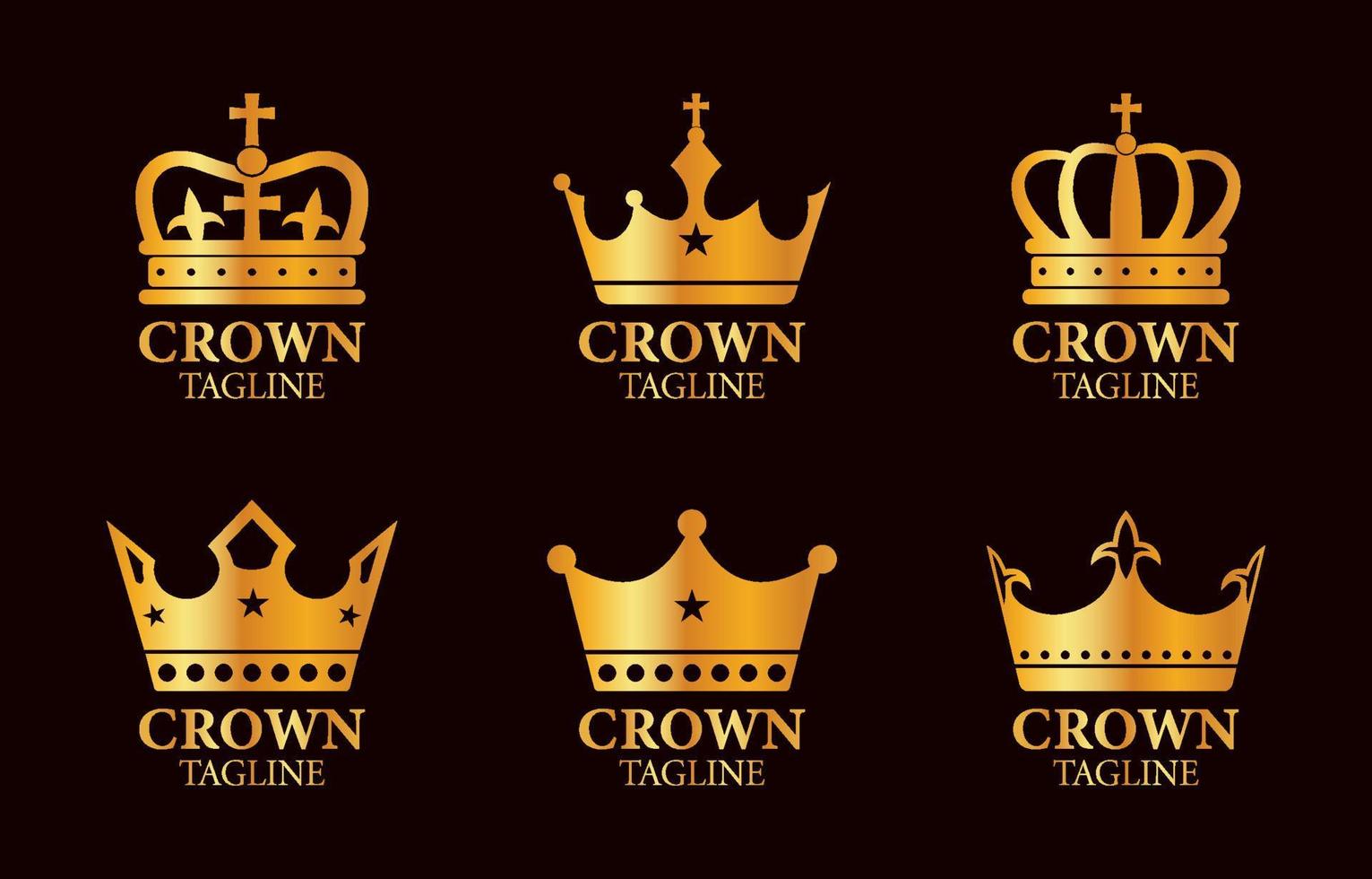 Crown Logo Set vector