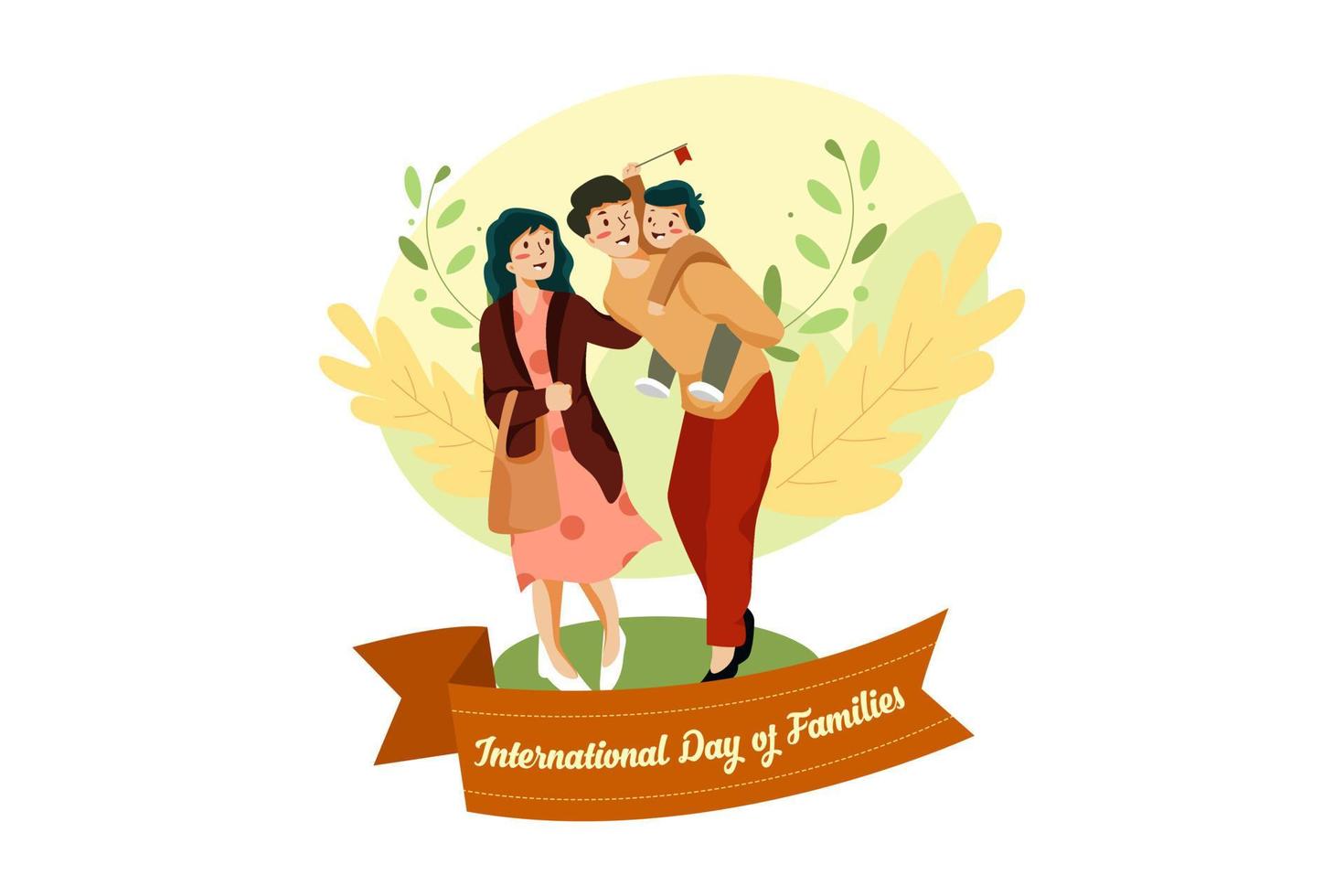 International Day of Families vector