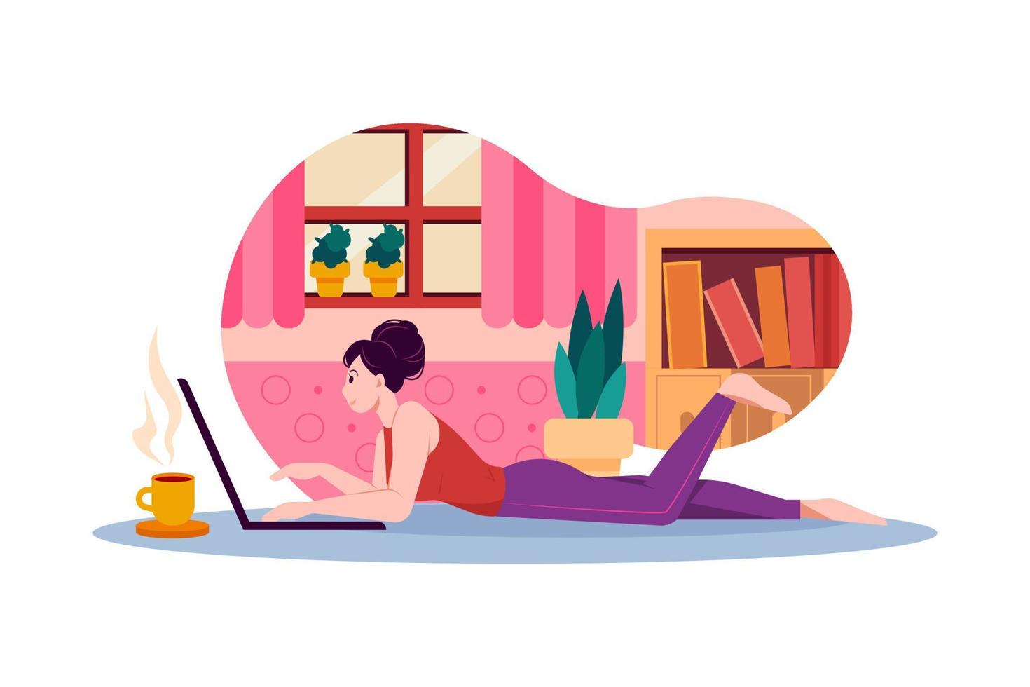 Work from home vector