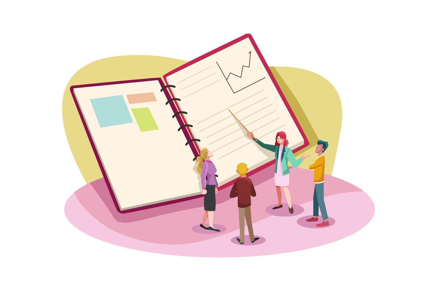Business Analysis flat Illustration concept vector