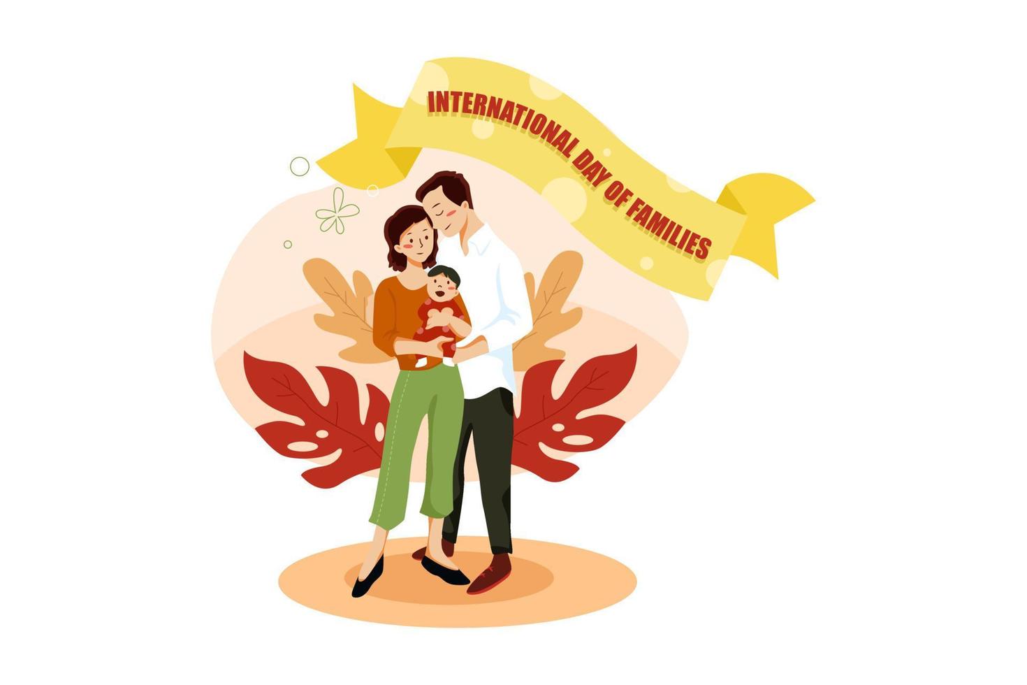 International Day of Families vector