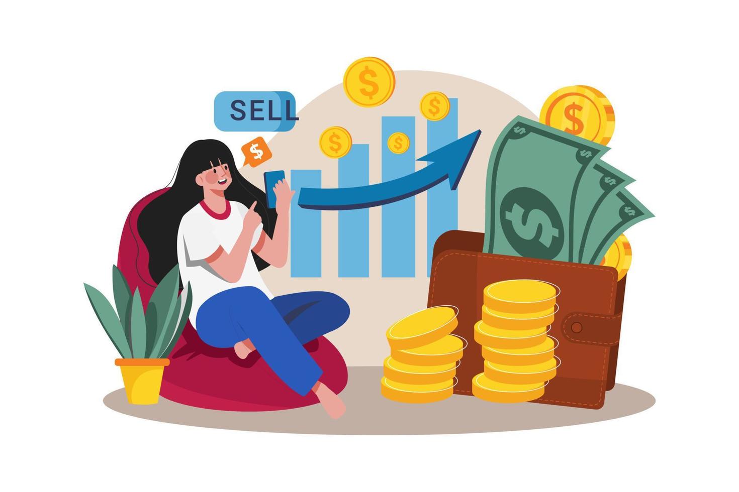 Take investment profit vector