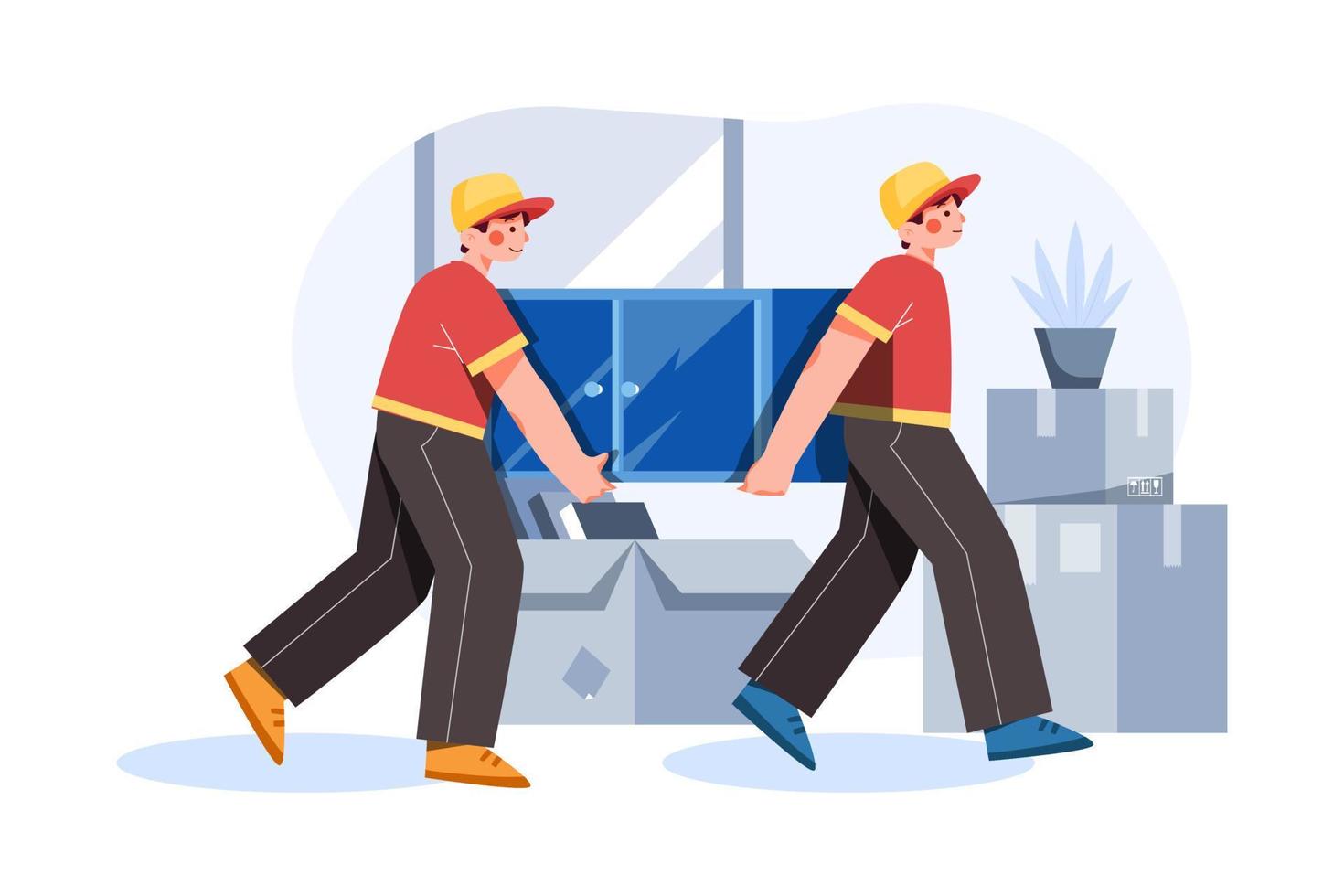 House Relocation Service vector