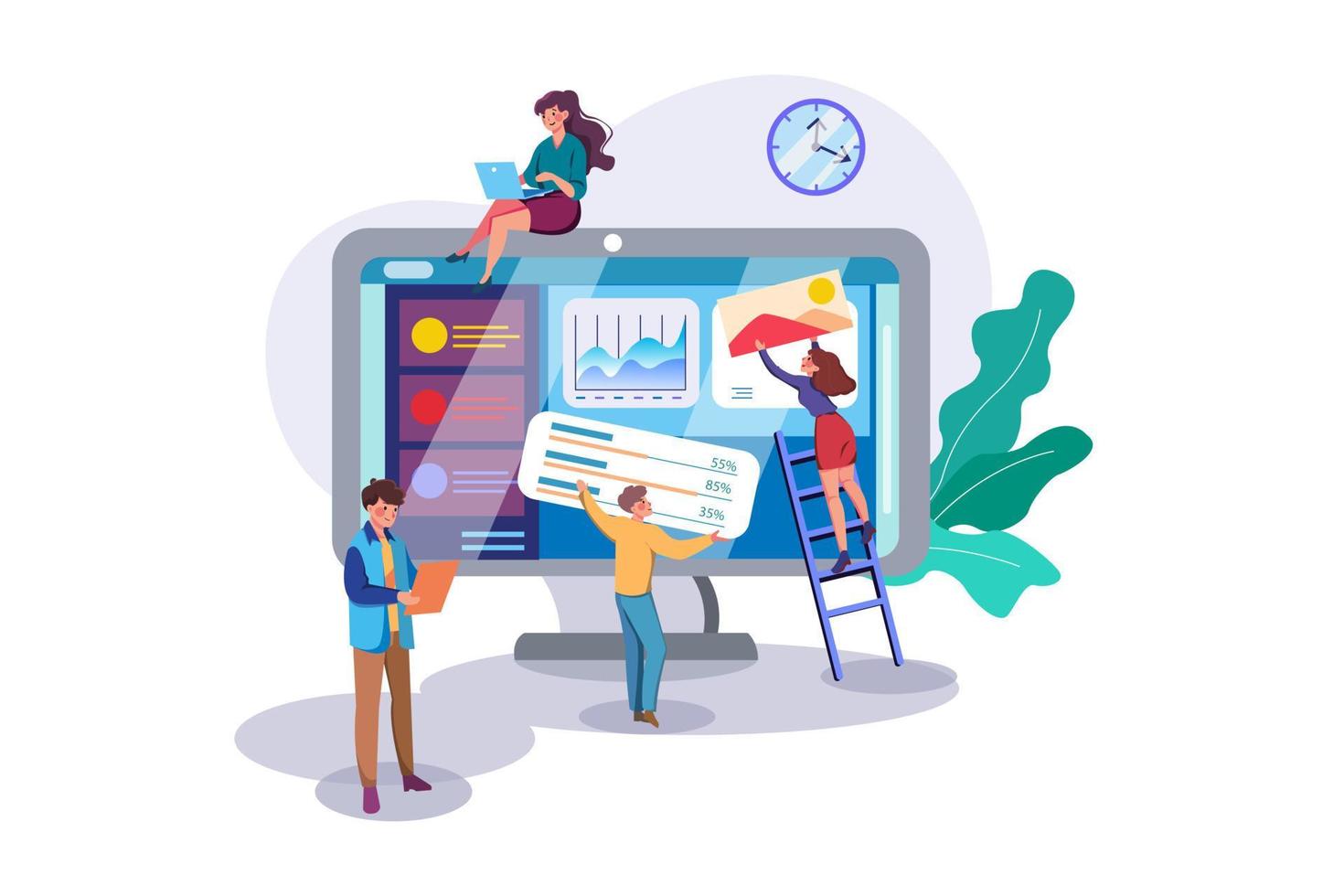 Creative Idea Presentation Illustration vector