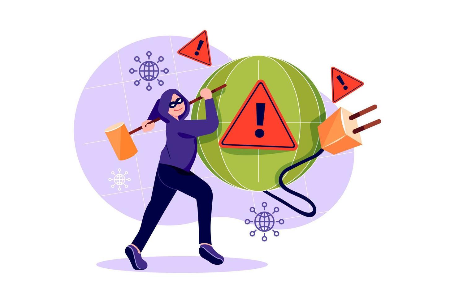 Internet Denial Of Service Attack vector