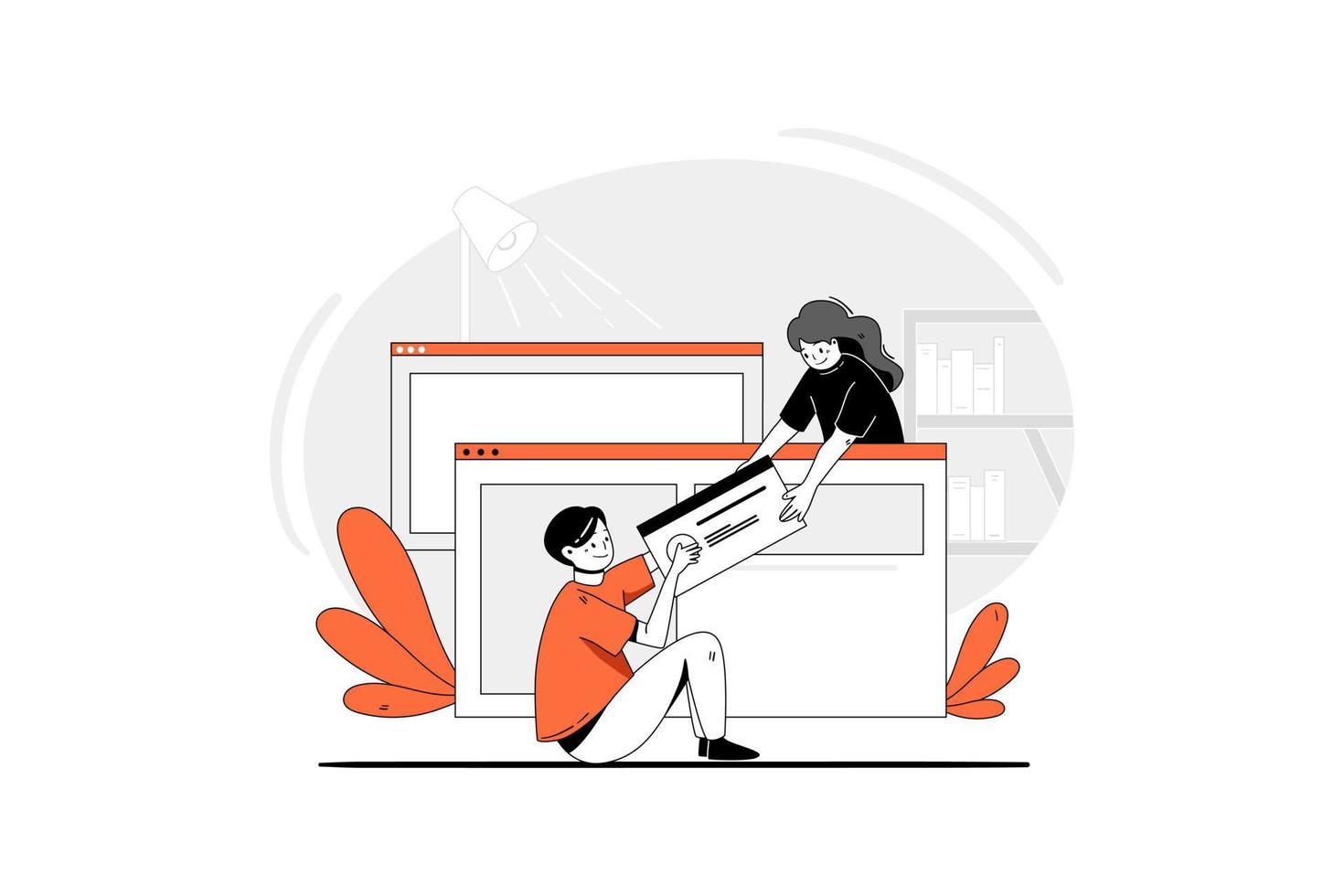 Create Startup Illustration concept vector