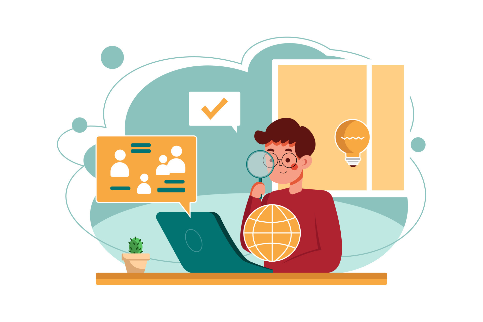 Market Research Illustration concept 8517988 Vector Art at Vecteezy