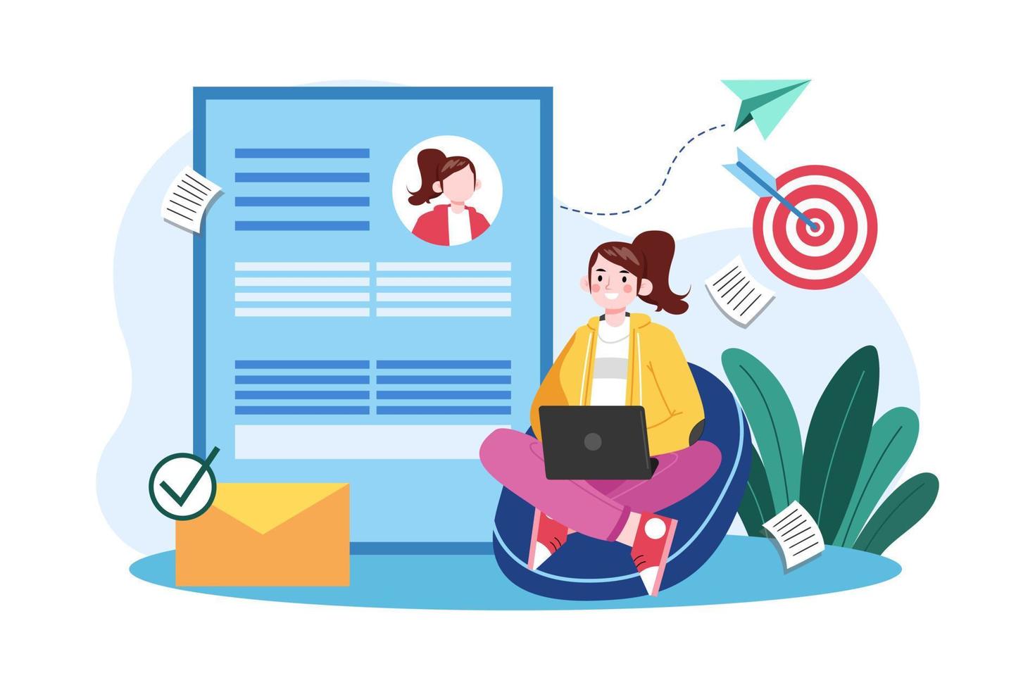 Job Recruitment Application vector