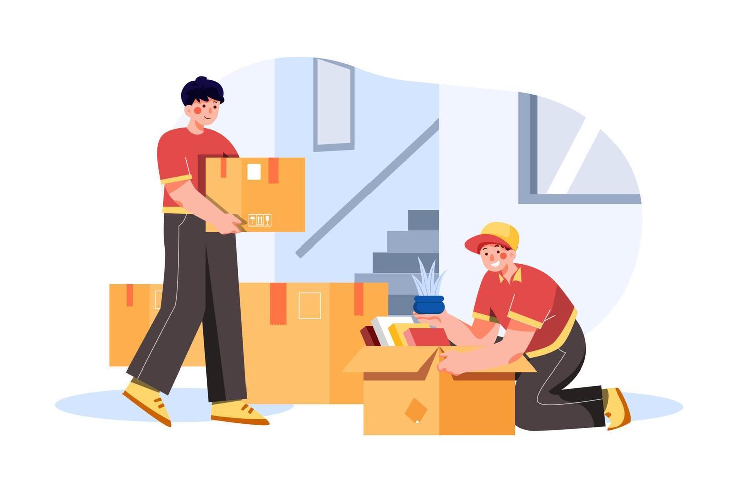 Packing And Moving Services vector