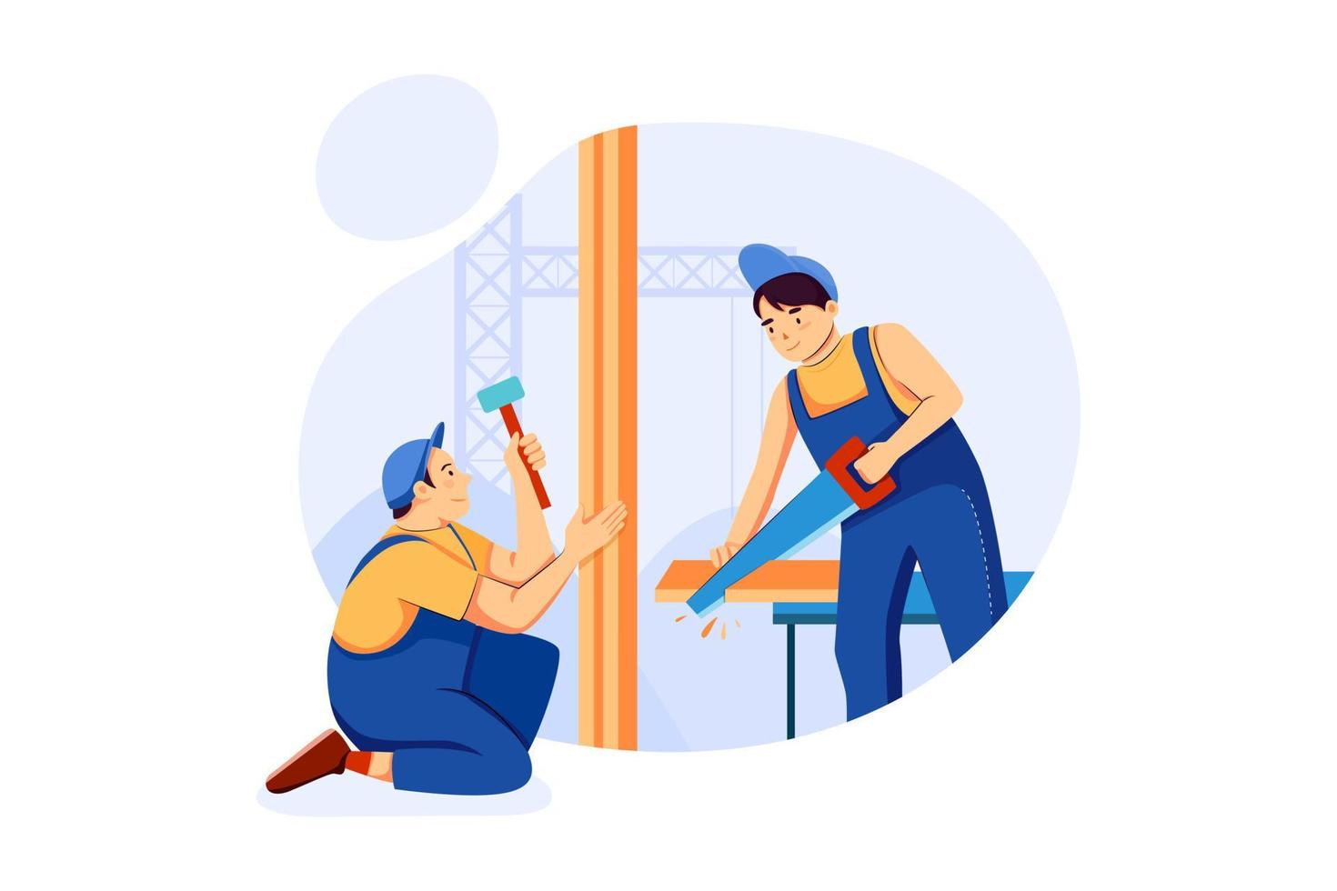 Carpentry and Construction vector