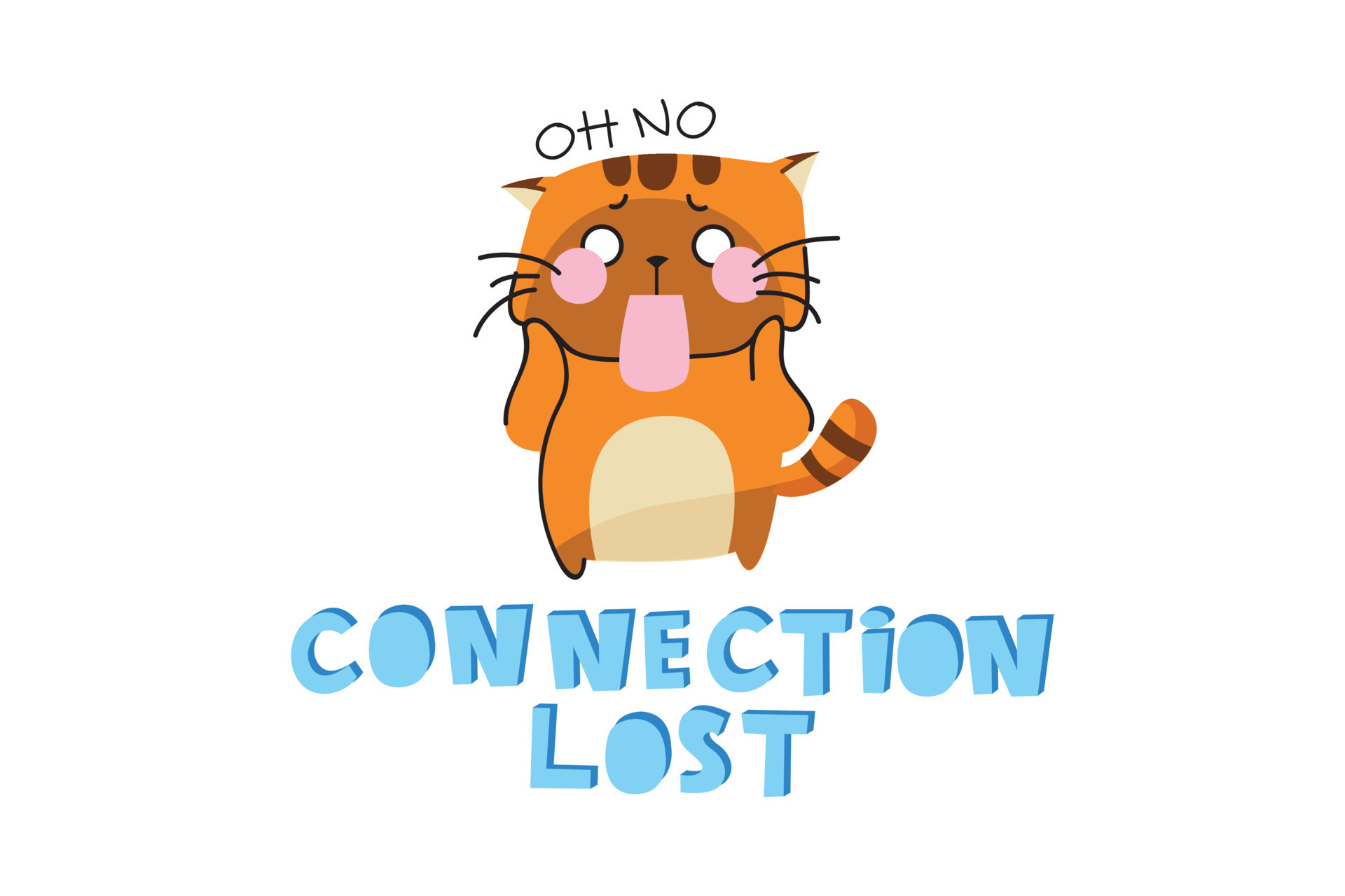 Connection lost Illustration concept 8518238 Vector Art at Vecteezy